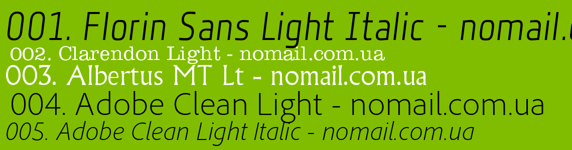 Florin Sans  Light Font preview