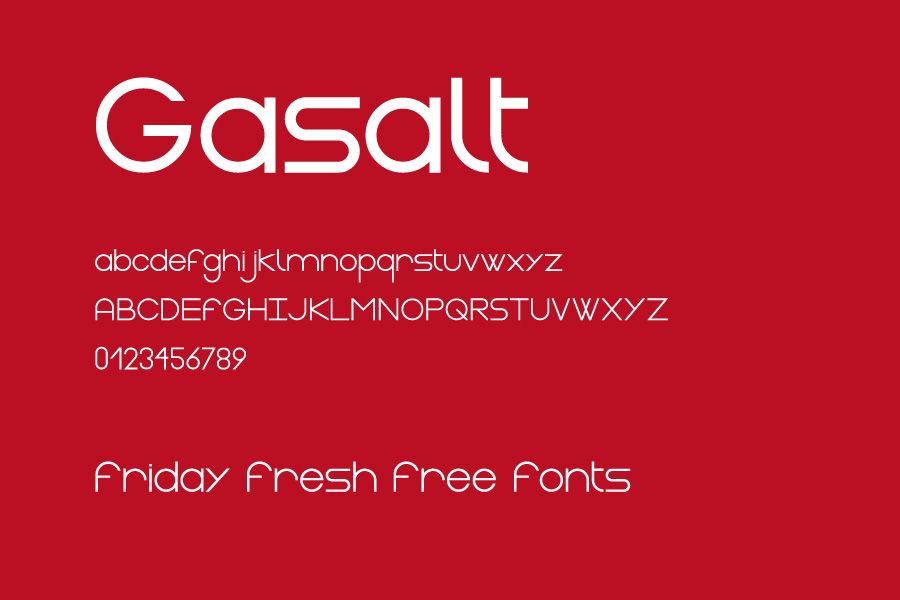 Gasalt Thin Font preview
