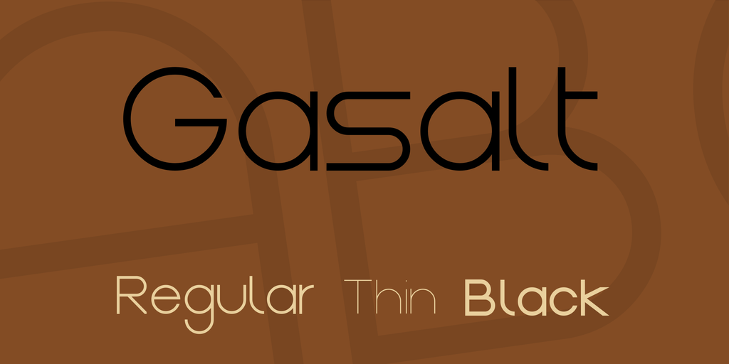 Gasalt Font preview