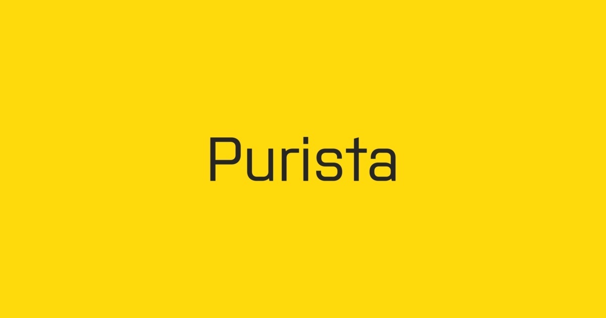 Purista Medium Font preview
