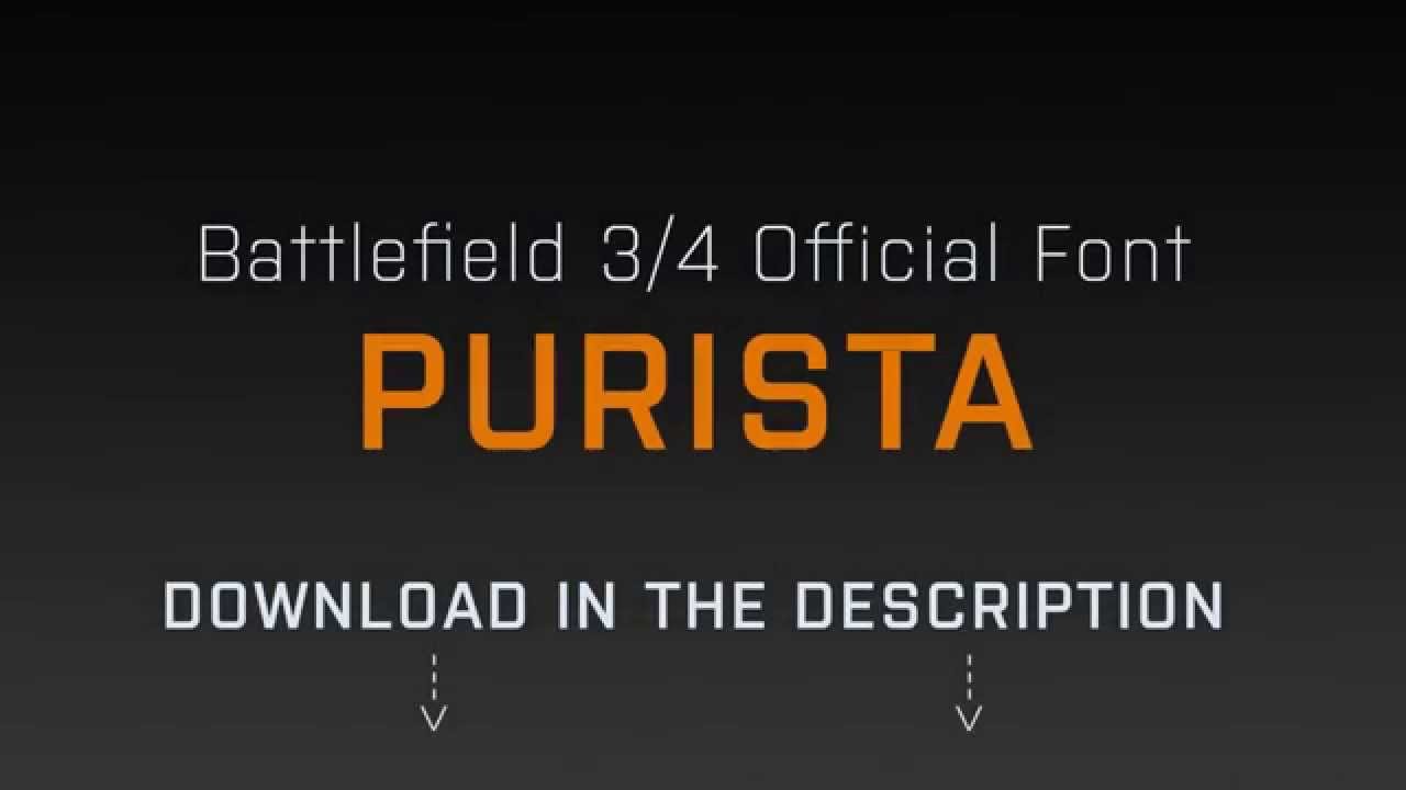 Purista Font preview