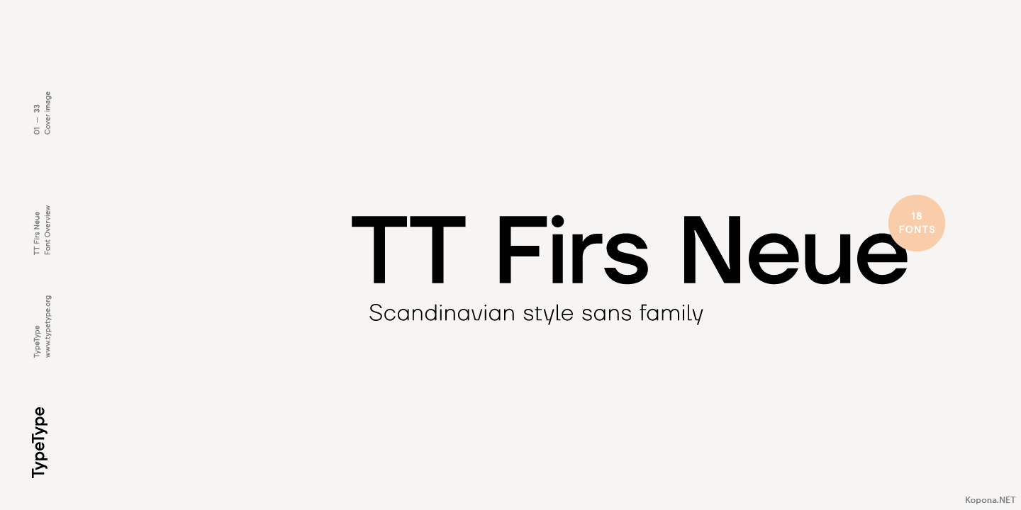 TT Firs Neue Font preview