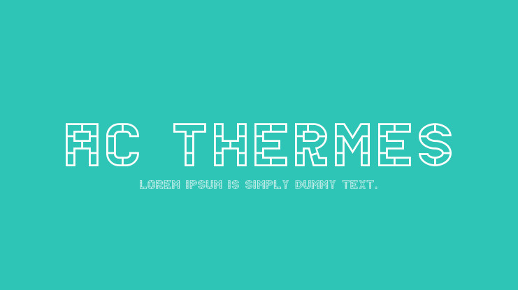 AC Thermes  Font preview