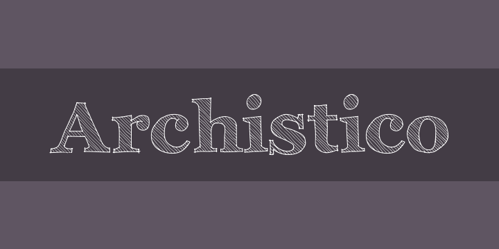 Archistico Font preview