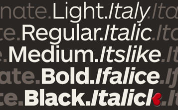 ARS Maquette Pro Black Italic Font preview