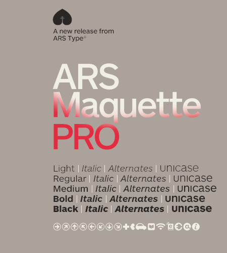 ARS Maquette Pro Font preview