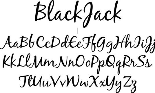 Black Jack Regular Font preview