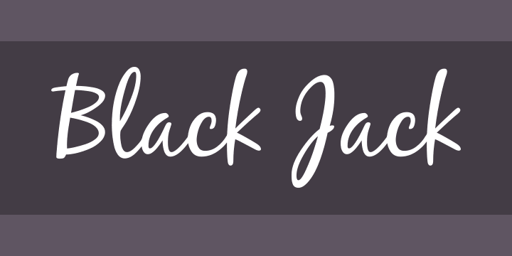 Black Jack Font preview