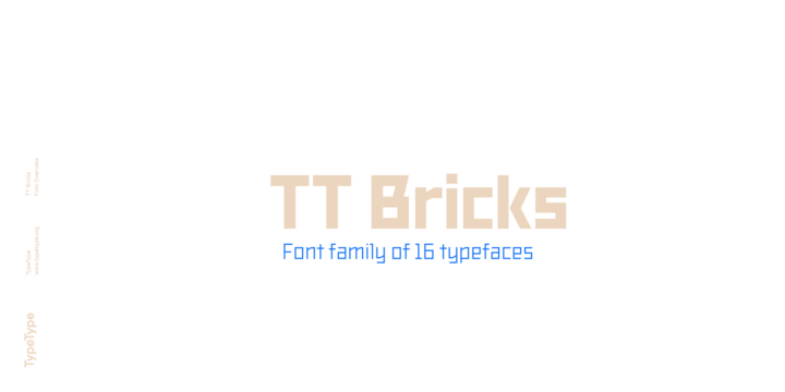 TT Bricks Font preview