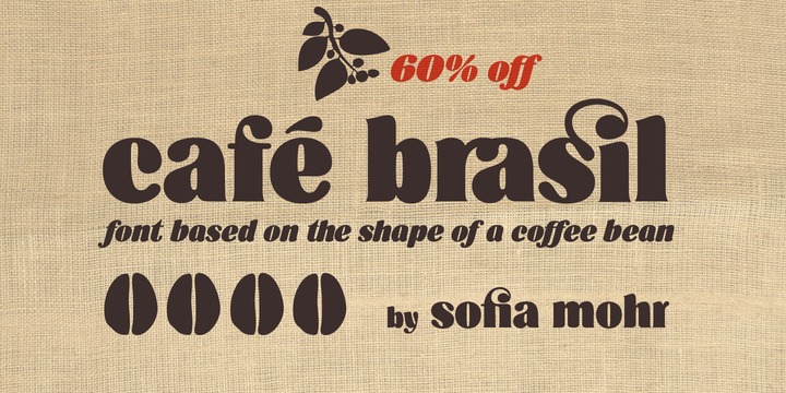 Cafe Brasil Regular Font preview