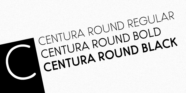 Centura Round Regular Font preview