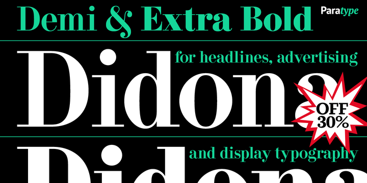 Didona Extra Bold Font preview