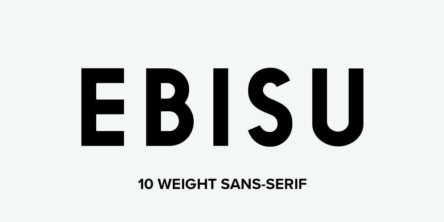 Ebisu Font preview