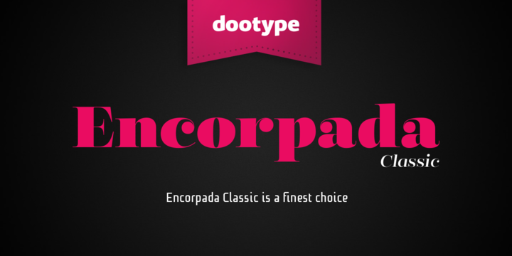 Encorpada Classic Font preview