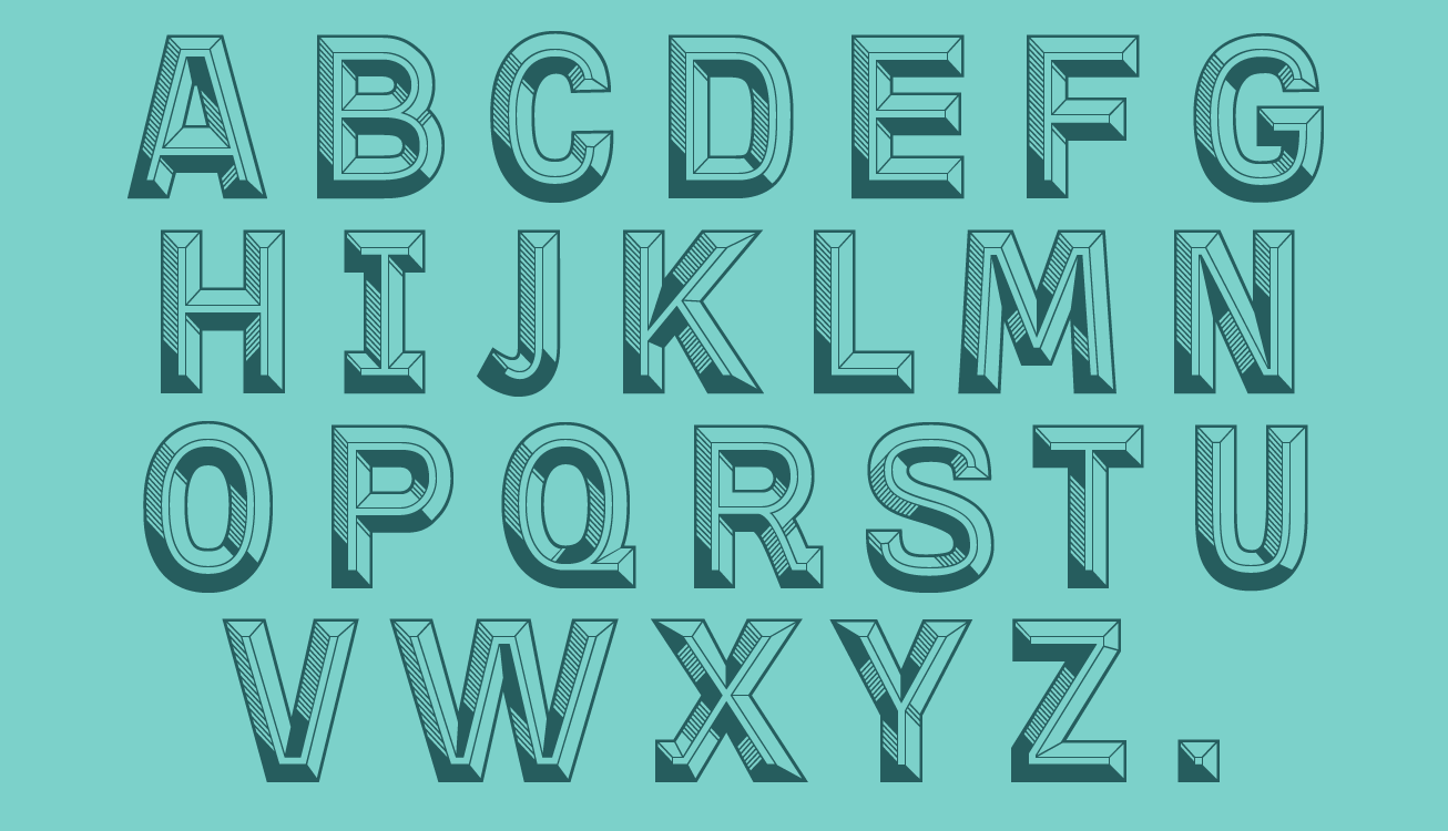 Finkl Shadow Fill Font preview
