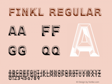 Finkl Font preview