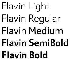 Flavin Light Font preview