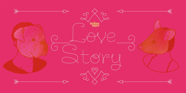 Love Story Font preview
