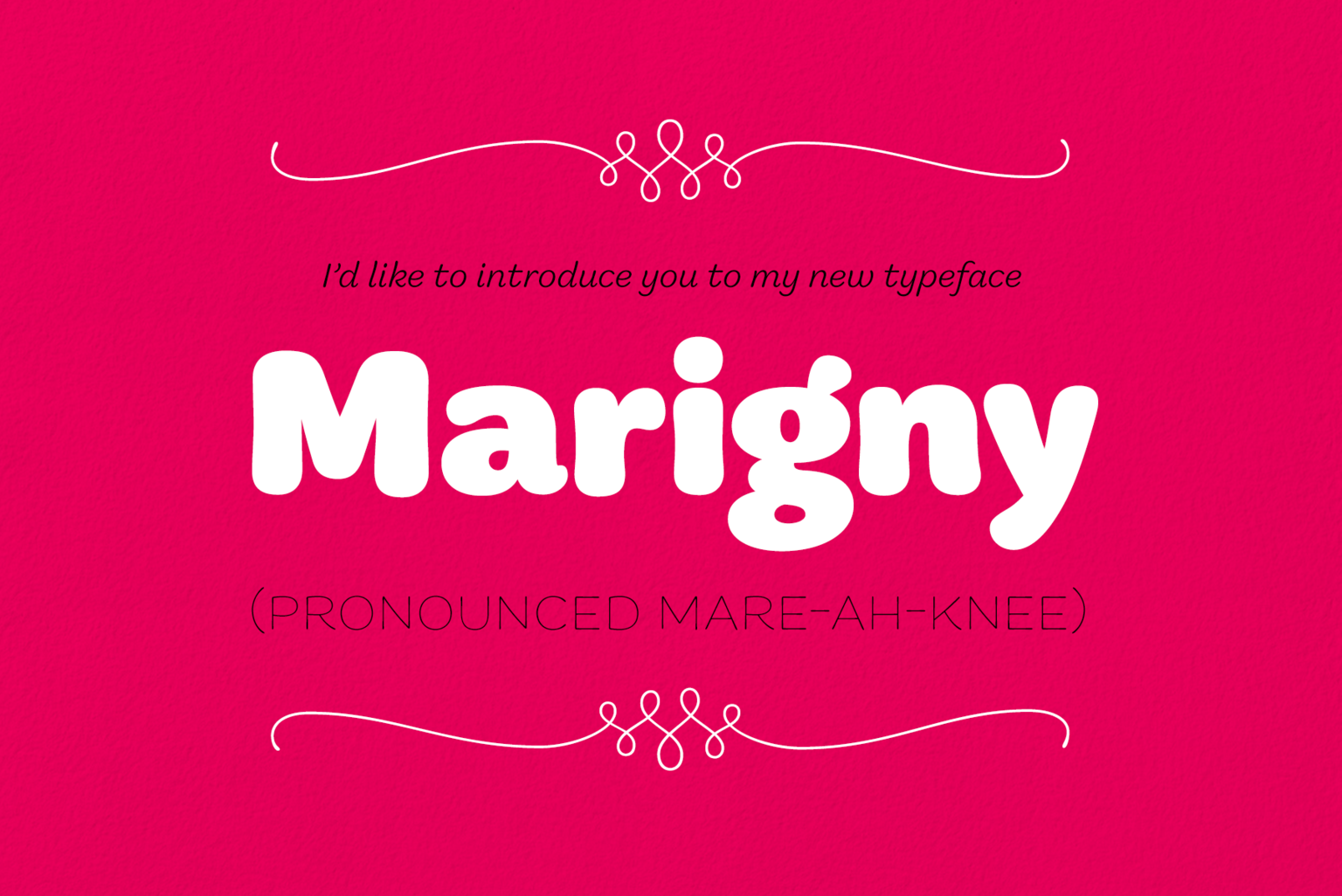 Marigny Black Font preview