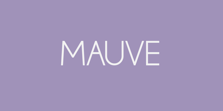 Mauve Font preview