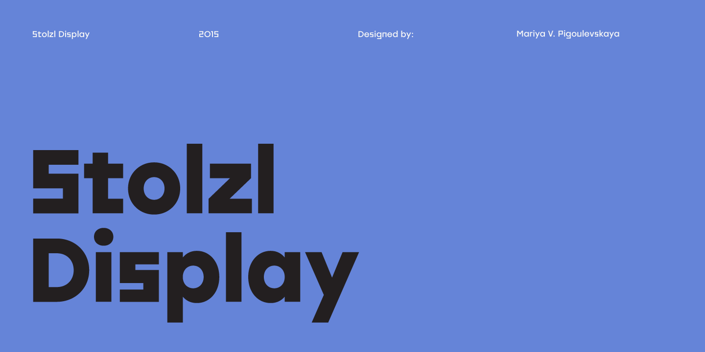 Stolzl Display Medium Font preview