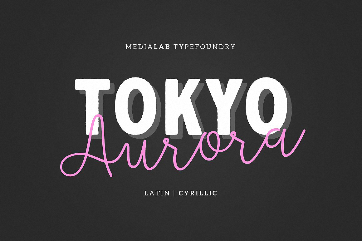 ML Tokyo Aurora Font preview