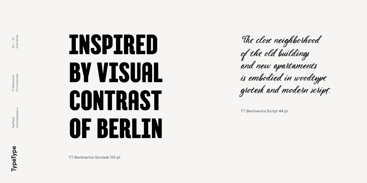 TT Berlinerins Script Font preview