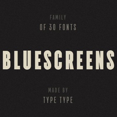 TT Bluescreens Font preview
