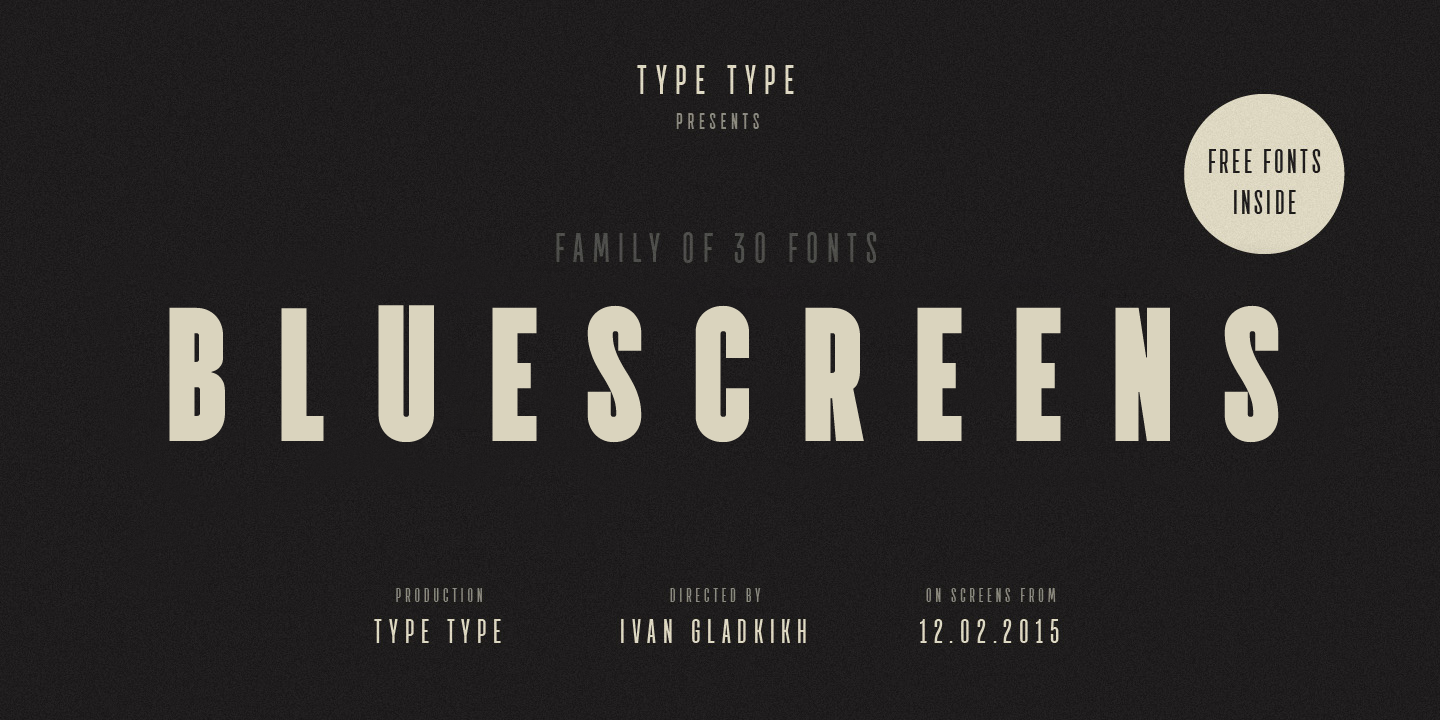TT Bluescreens Script Font preview