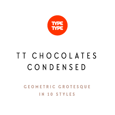 TT Chocolates Condensed Font preview
