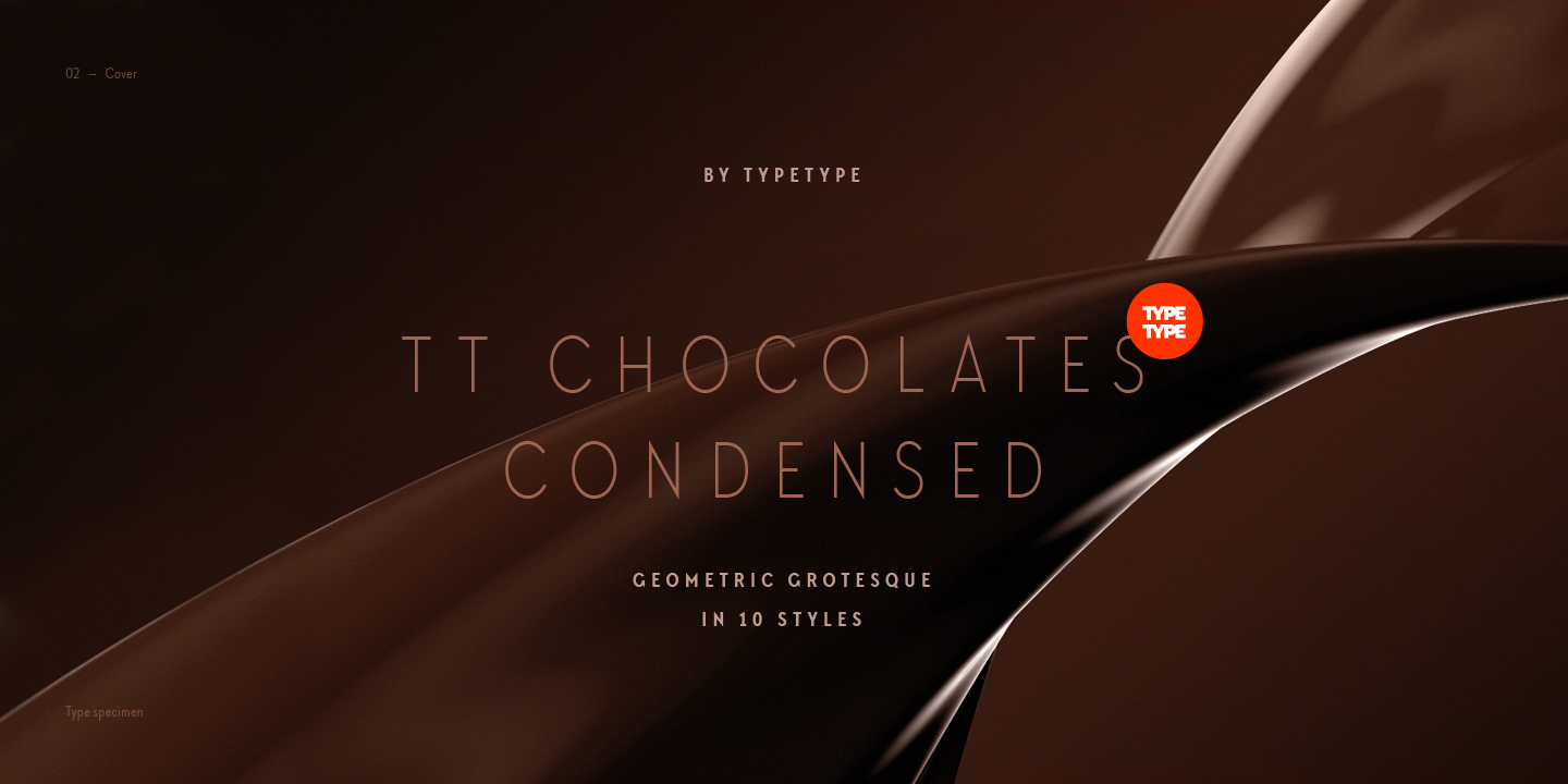 TT Chocolates Condensed Thin Italic Font preview