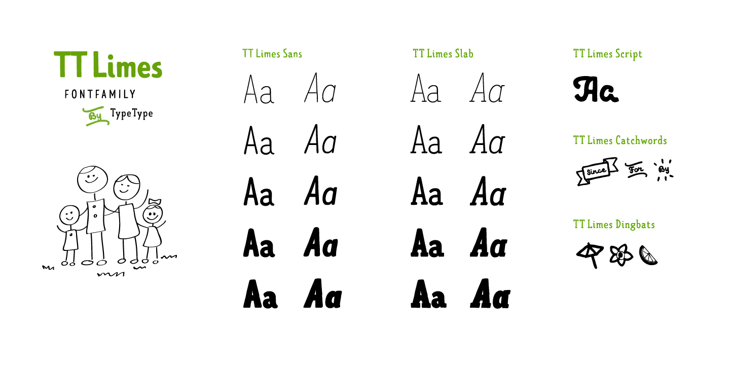 TT Limes Script Font preview