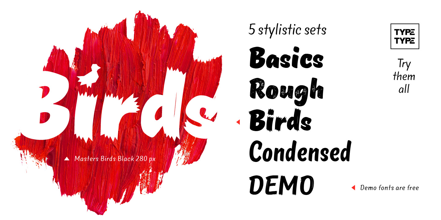 Masters Birds Condensed Black Font preview