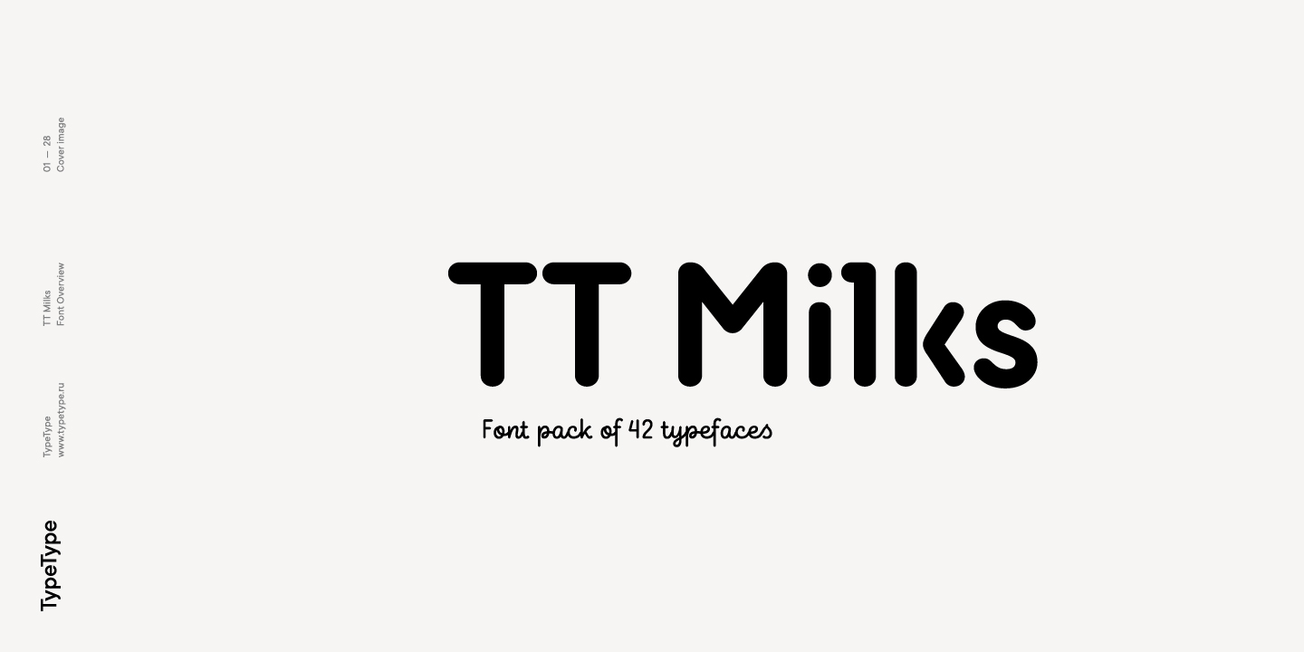 TT Milks Extra Light Italic Font preview