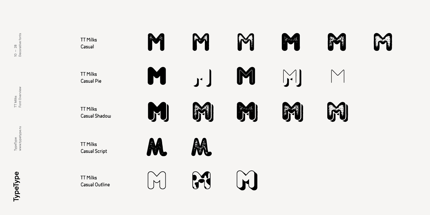 TT Milks Medium Italic Font preview