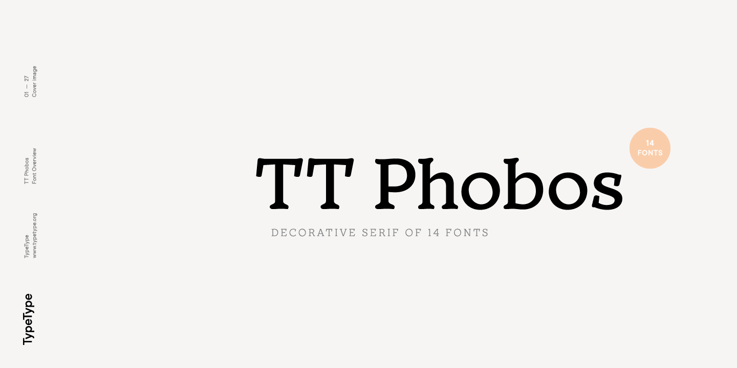 TT Phobos Bold Font preview