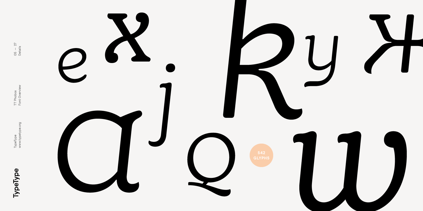 TT Phobos Extra Bold Italic Font preview