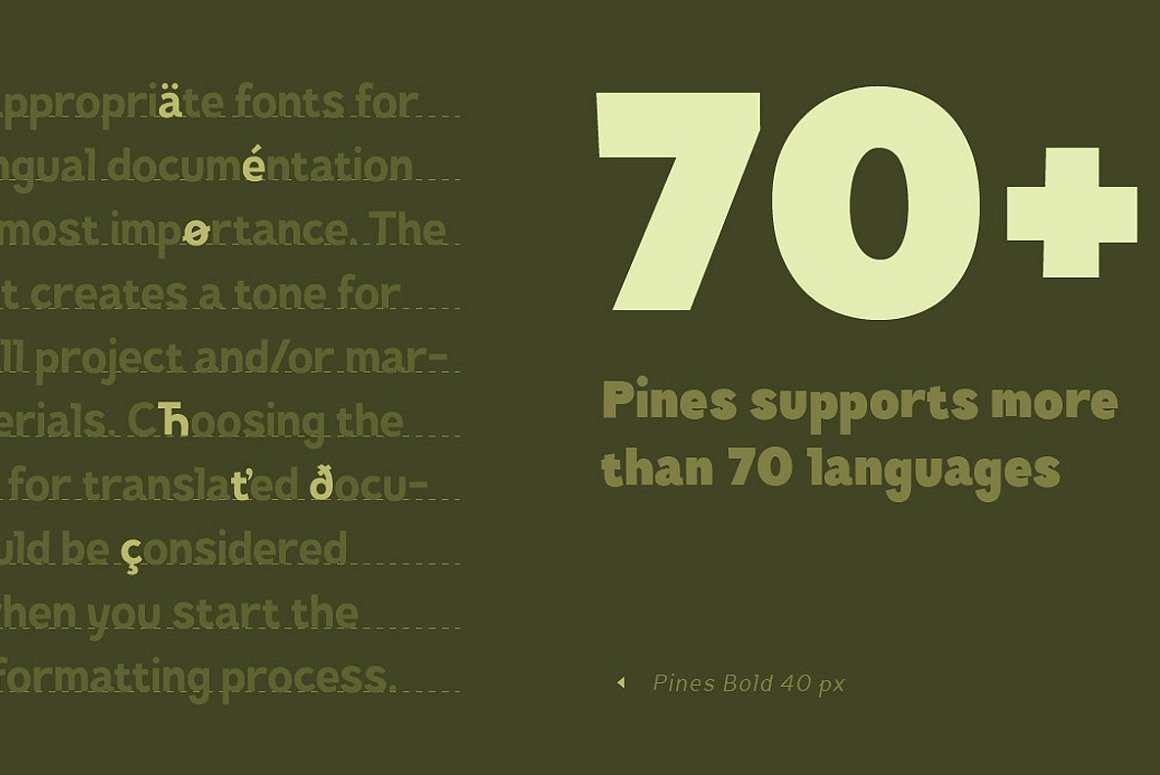 TT Pines Regular Font preview