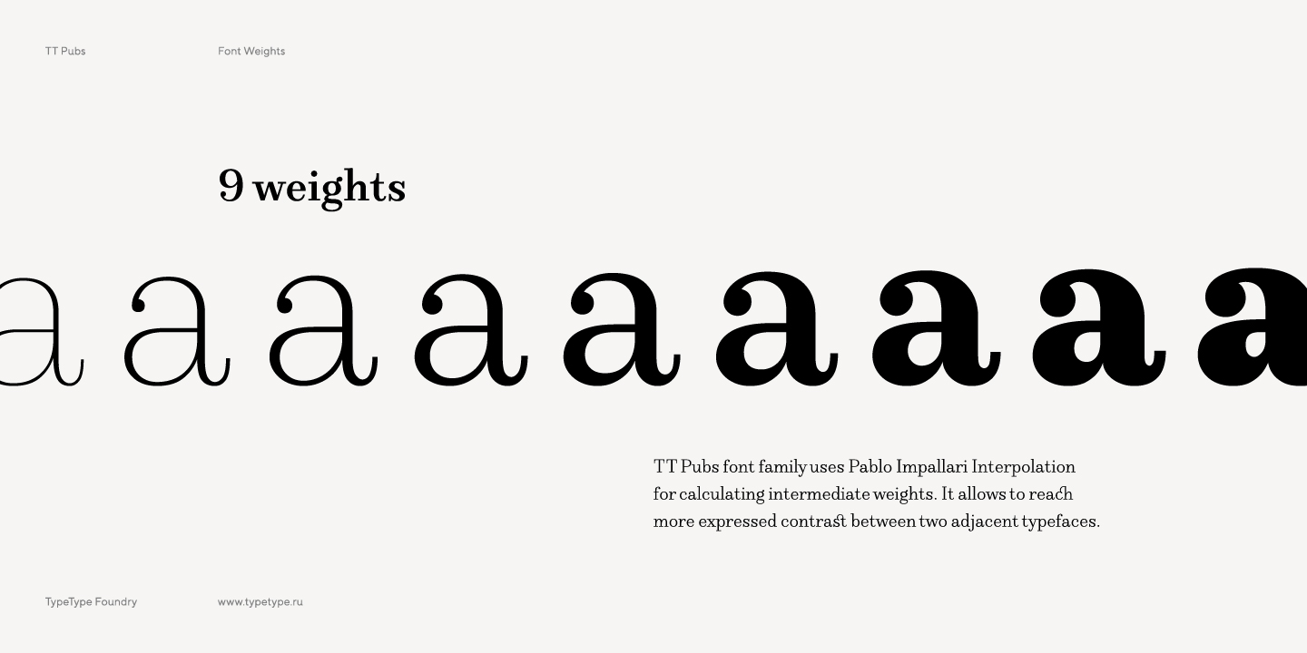 TT Pubs Medium Italic Font preview