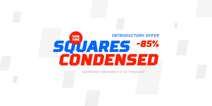 TT Squares Condensed Font preview