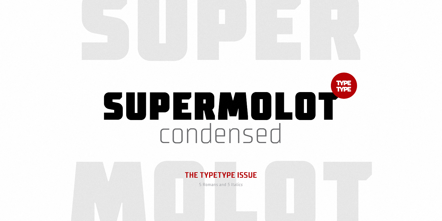 TT Supermolot Condensed Light Font preview