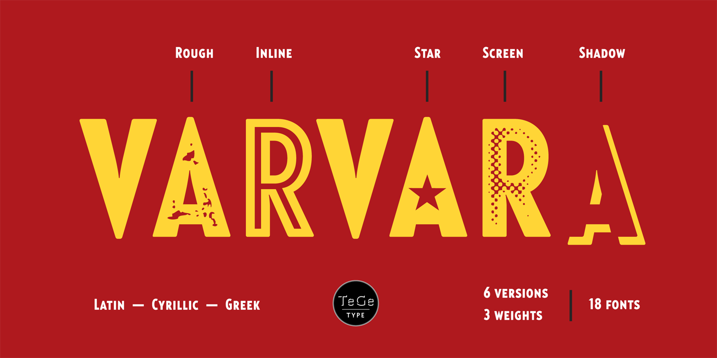 Varvara Light Font preview