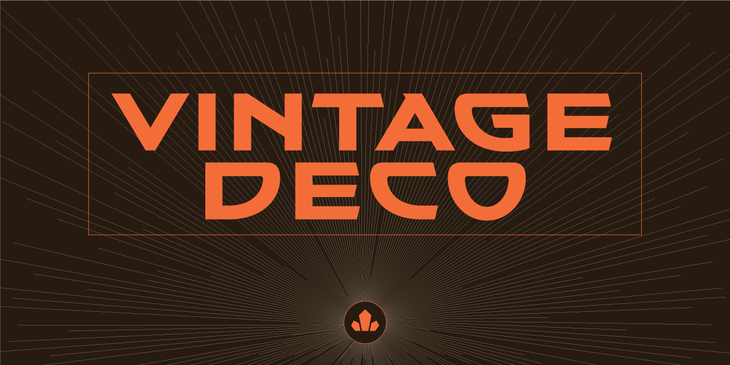 Vintage Deco Demi Font preview