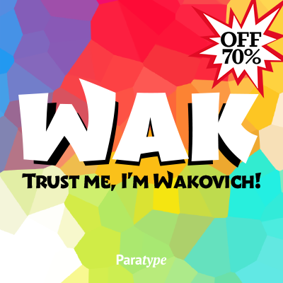 Wak Font preview