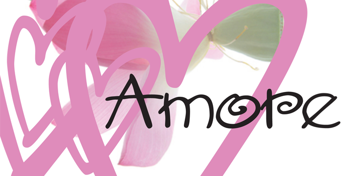 Amore Regular Font preview