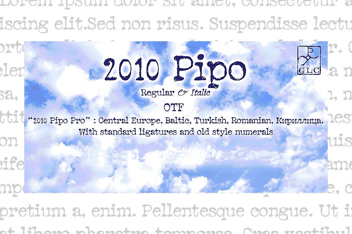 2010 Pipo Font preview