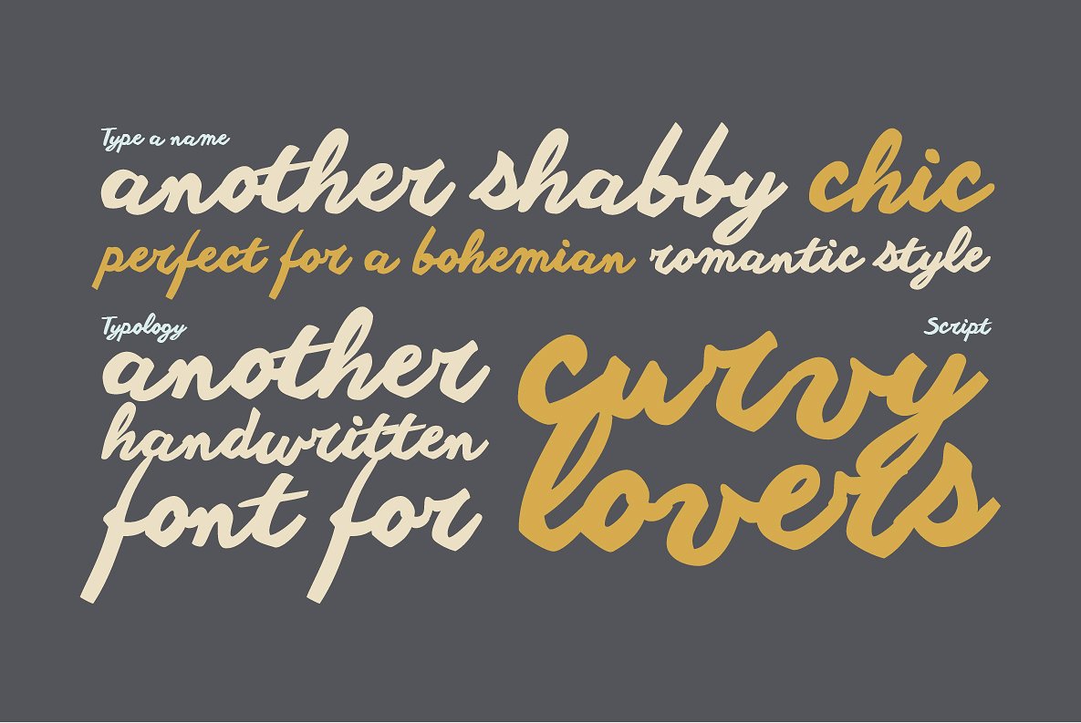Another shabby Light Font preview