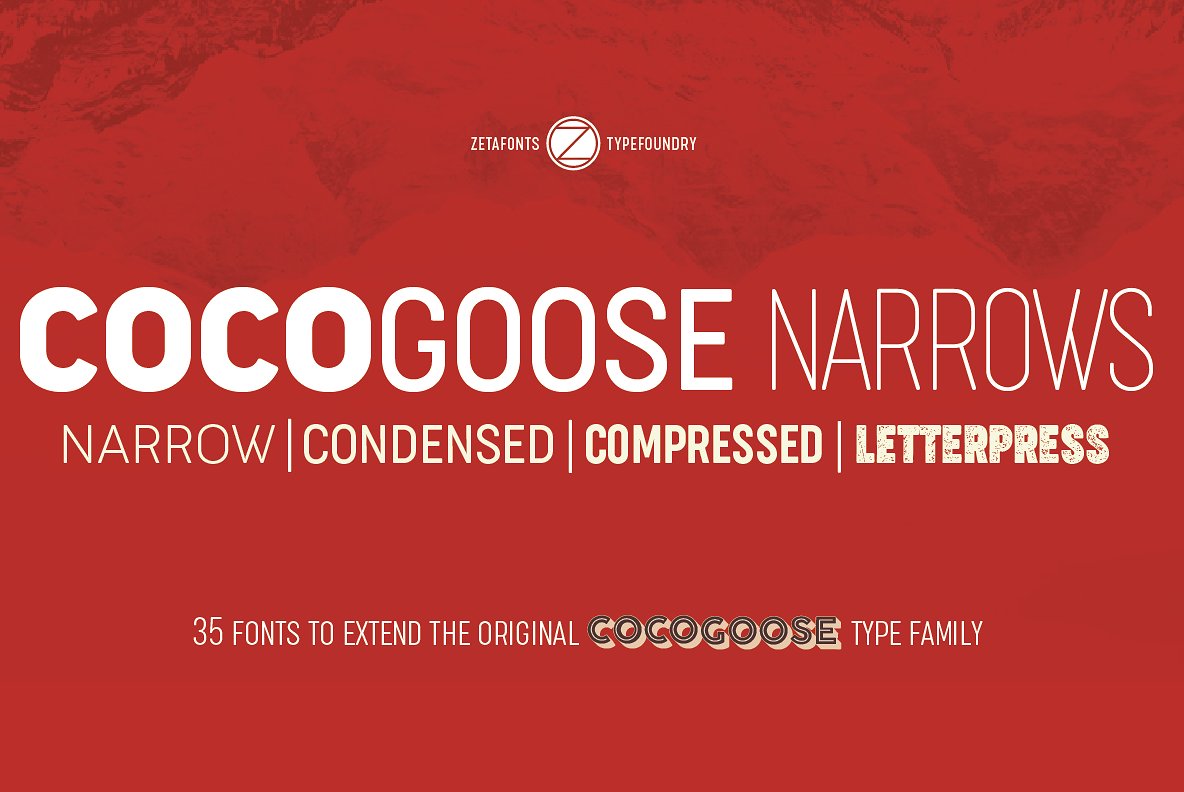 Cocogoose Font preview