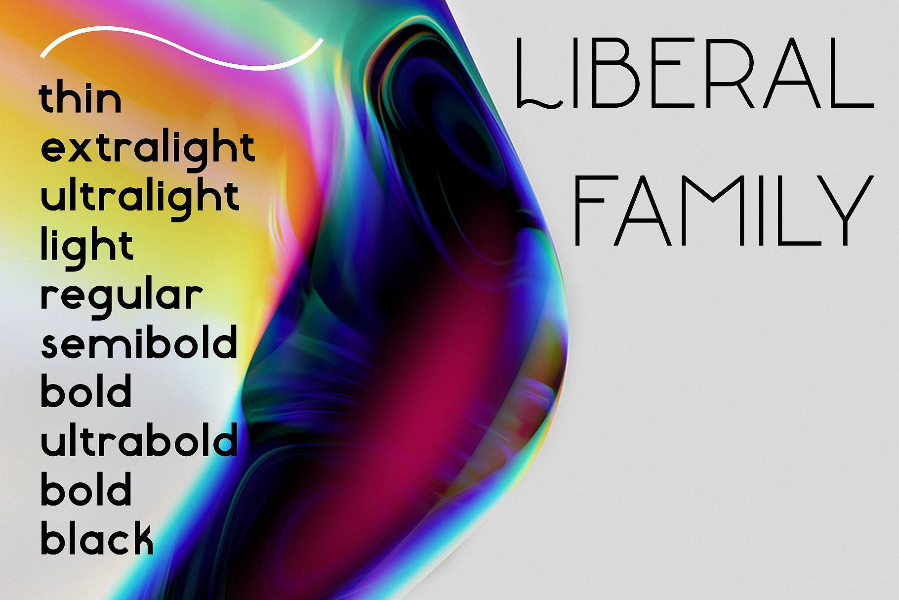 Libera Extra Light Font preview