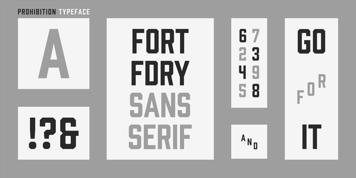 Prohibition Round Font preview